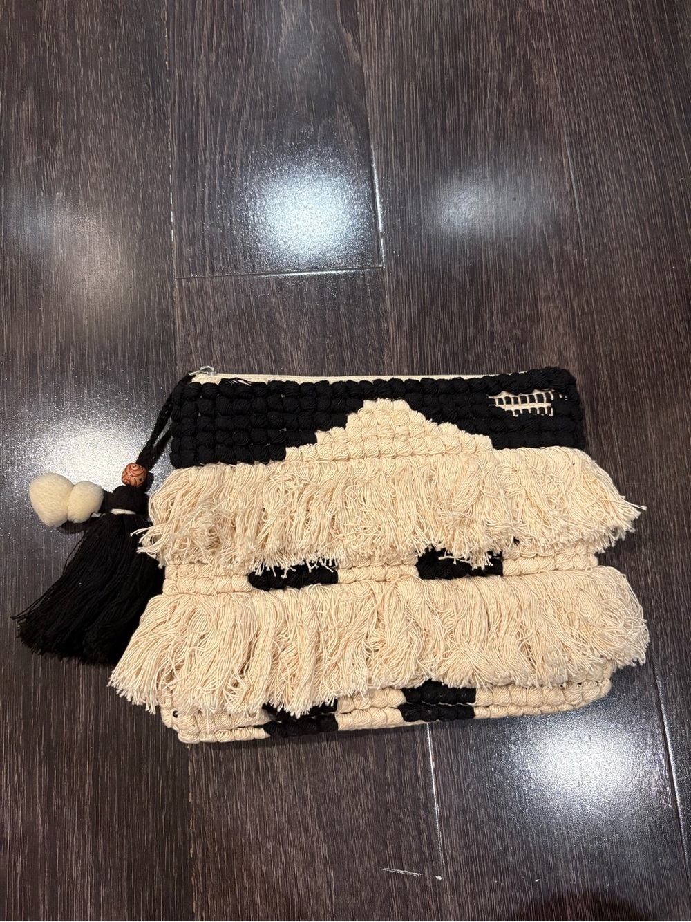 Sondra Roberts Fringed Clutch beachy vacation clutch